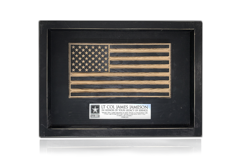 Old Glory Wooden Desk Flag – American Oak | Made in USA | Flags of Valor