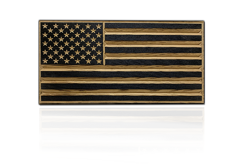Old Glory Wooden Desk Flag – American Oak | Made in USA | Flags of Valor