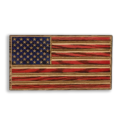 Old Glory Wooden Desk Flag – American Oak | Made in USA | Flags of Valor