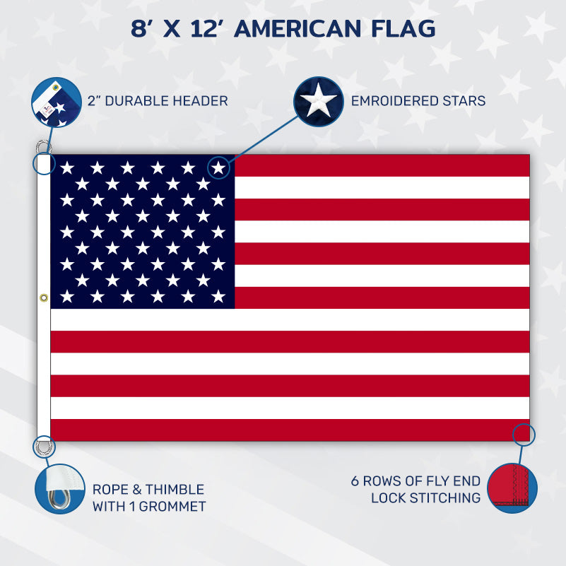 8' x 12' American Flag