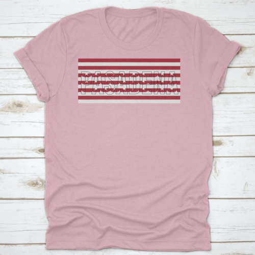 Patriotic Typographic Text Of Pasadena, Usa Flag Outline Design Vector