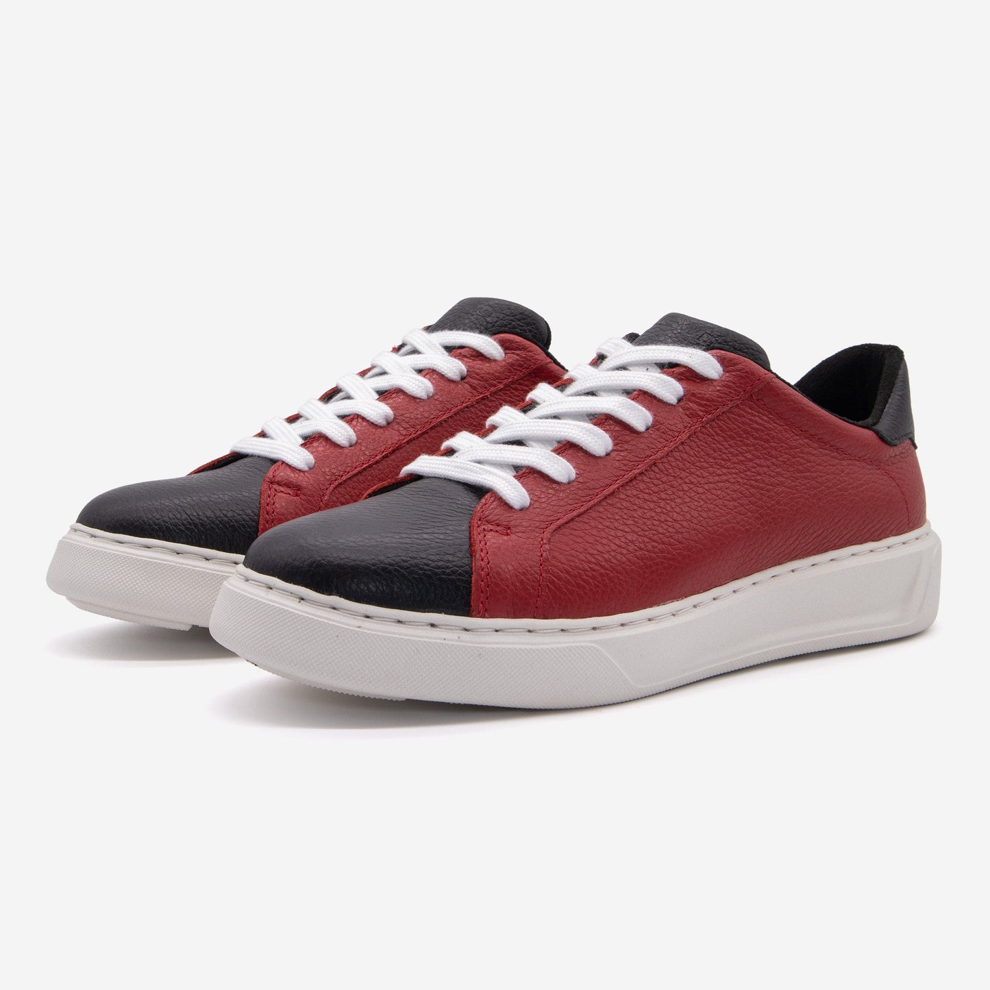 BLKSWN Heritage Gameday Sneakers – Red Black – Made in USA