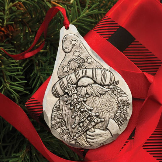 Christmas Tree Gnome Ornament by Wendell August Forge