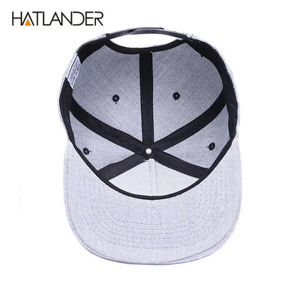 Raised Flag Embroidery Snapback Cap