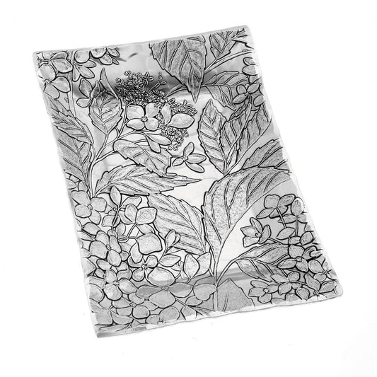 Hydrangea Truffle Tray by Wendell August Forge — angled view