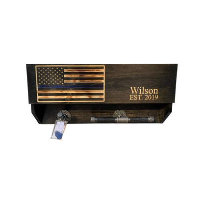 Custom Police Gear Rack with RFID Lock and Concealed Compartment