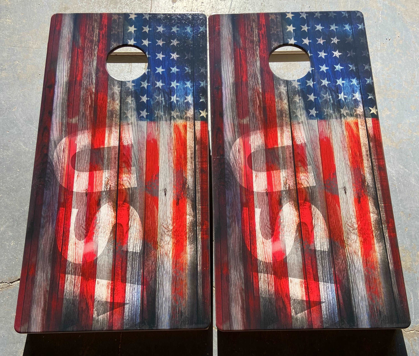 USA Flag Cornhole Set | Premium USA-Made Boards