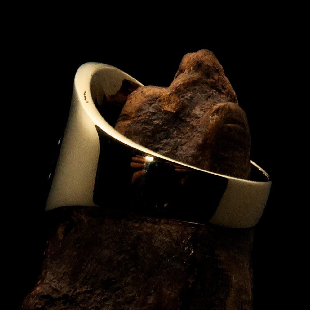 Perfectly crafted Men's National Flag Ring United States - solid Brass