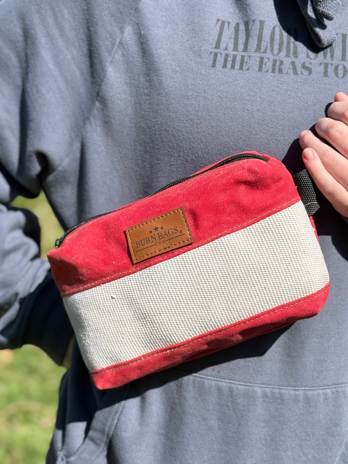 Red Fanny Pack – Reclaimed Fire Hose | Shop250America