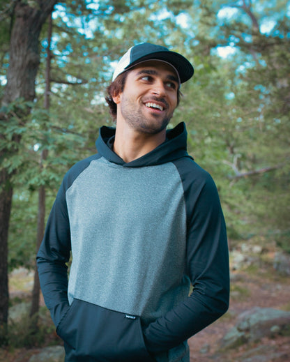 ProWikMax 2-Tone Long Sleeve Hoodie by WSI Sportswear, alternate view 2