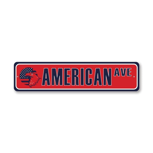 Patriotic Street Sign