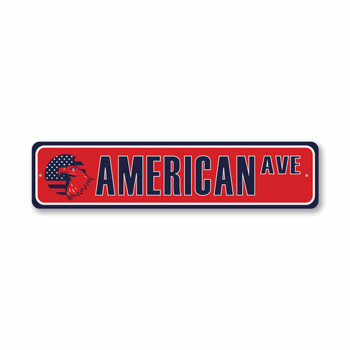 Patriotic Street Sign