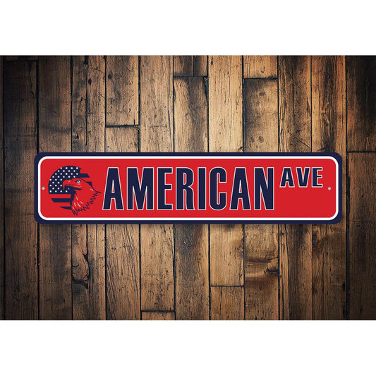 Patriotic Street Sign