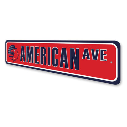 Patriotic Street Sign