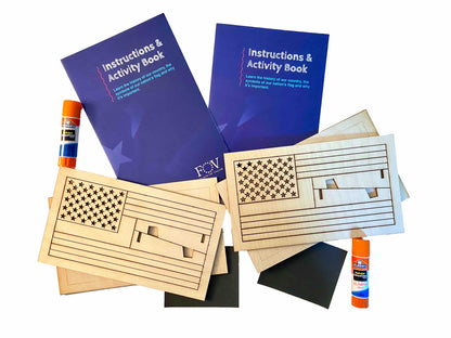 Kid's Flag Build Kit 2-Pack – American Craft | Shop250America