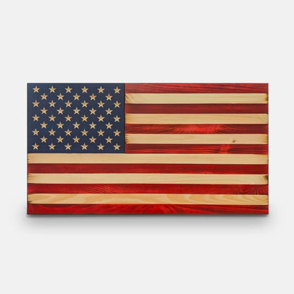 Liberty Flag – American Oak Wooden Display | Shop250America