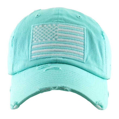 American USA Flag Vintage Baseball Cap — Madeline Love
