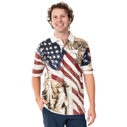 Abraham Lincoln Polo Shirt - Men's Cotton | The Flag Shirt