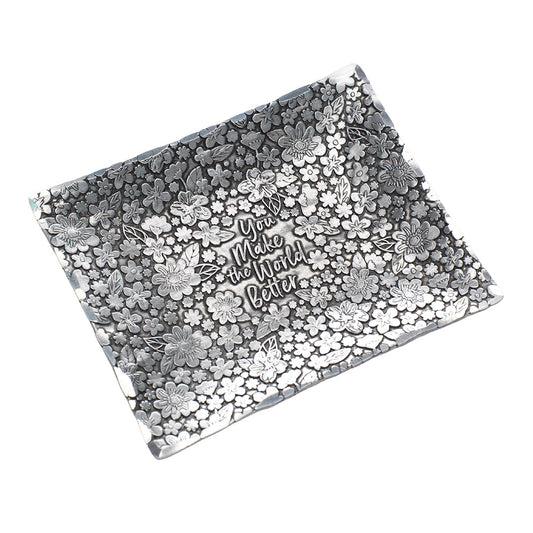 You Make the World Better Accessory Tray by Wendell August Forge — product view