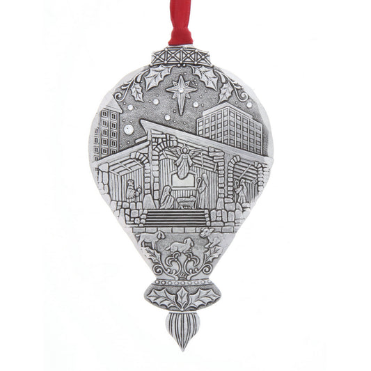 Portraits of Christmas- Christmas Time in the City Ornament – alternate view 2