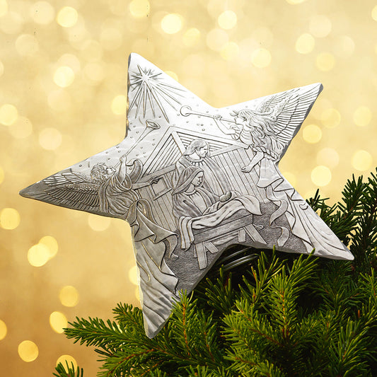 Holy Family Star Tree Topper by Wendell August Forge