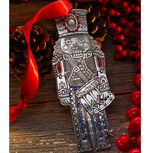 The Nutcracker Prince Drummer Ornament by Wendell August Forge