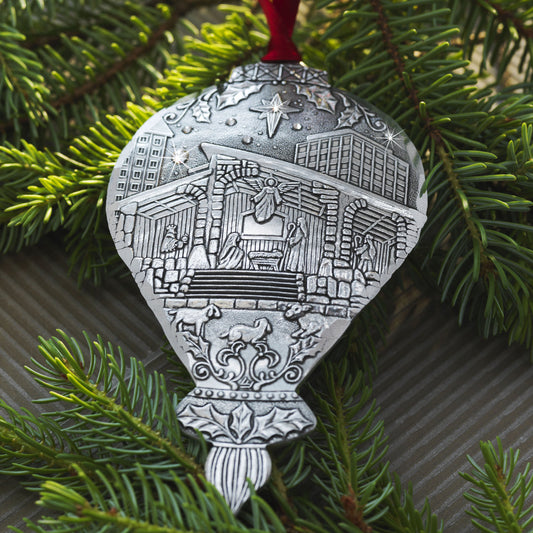 Portraits of Christmas- Christmas Time in the City Ornament by Wendell August Forge