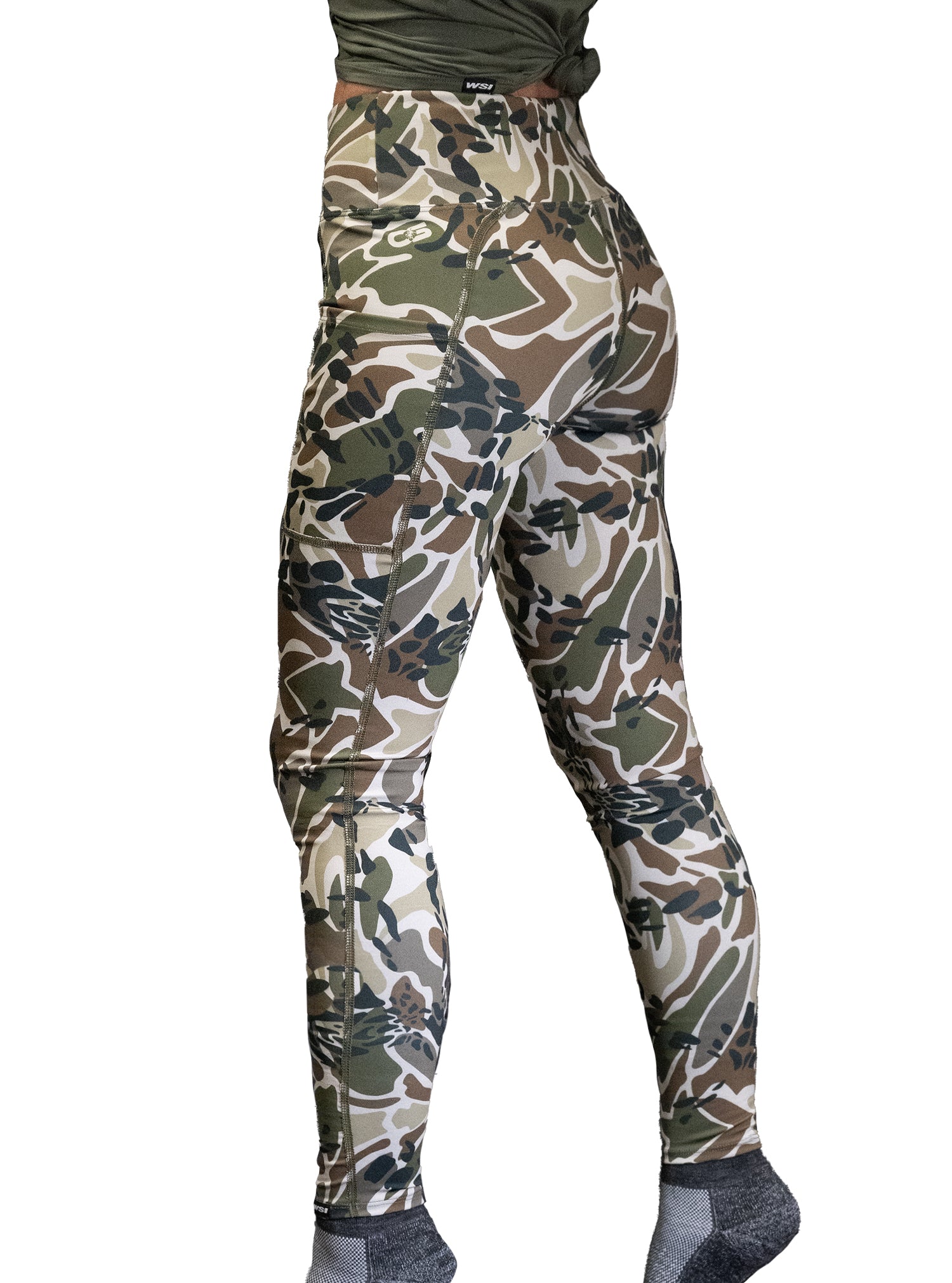 Wide Waistband Prym1 Woods Pocketed Legging by WSI Sportswear, alternate view 3