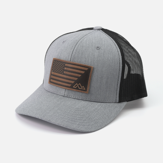 Range Flag Hat – American Flag & Mountain Logo