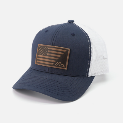 Range Flag Hat – American Flag & Mountain Logo