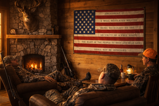 Fire Hose Second Amendment Flag – Constitutional Wall Art
