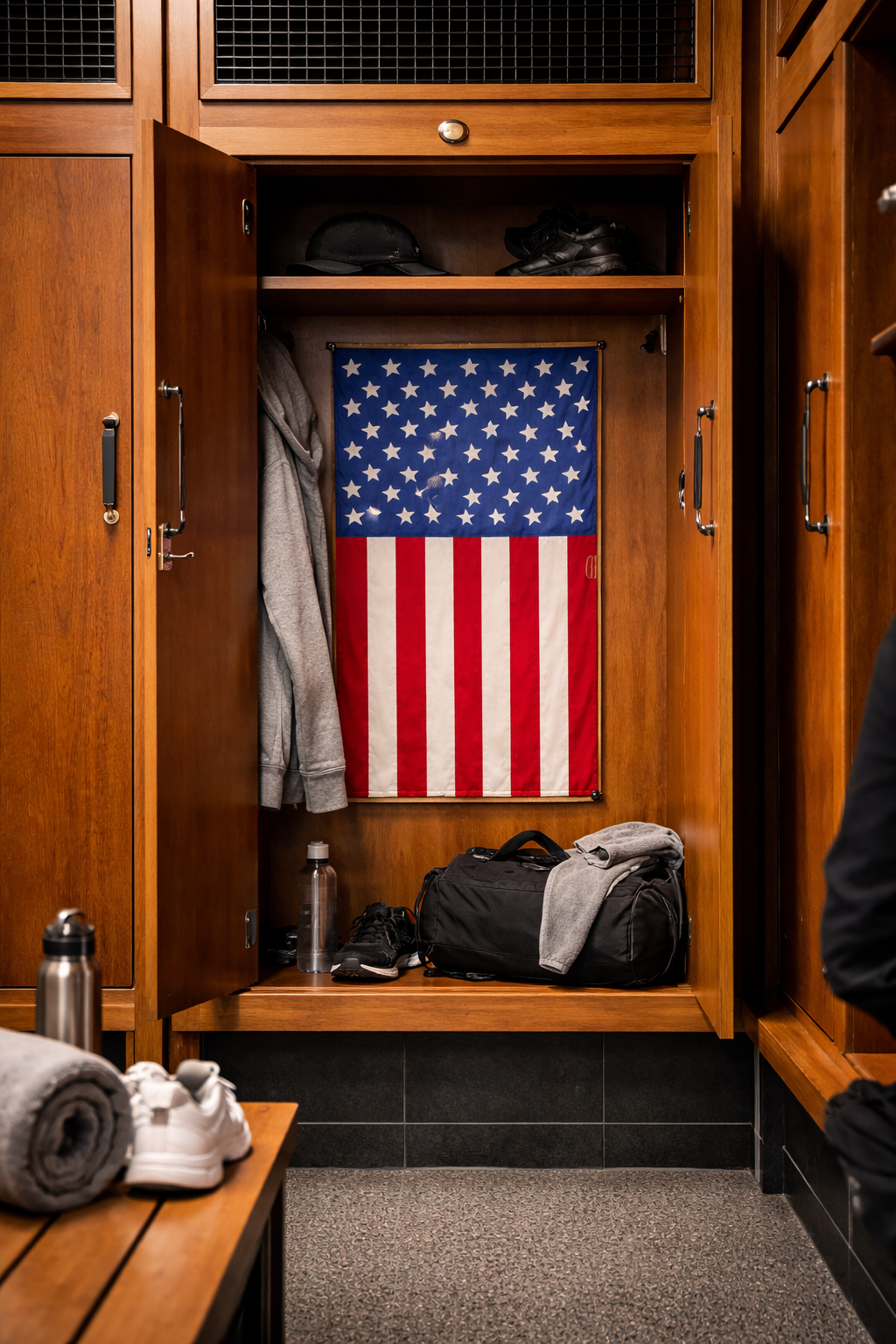 Vertical Fire Hose American Flag – Handmade Reclaimed | Shop250