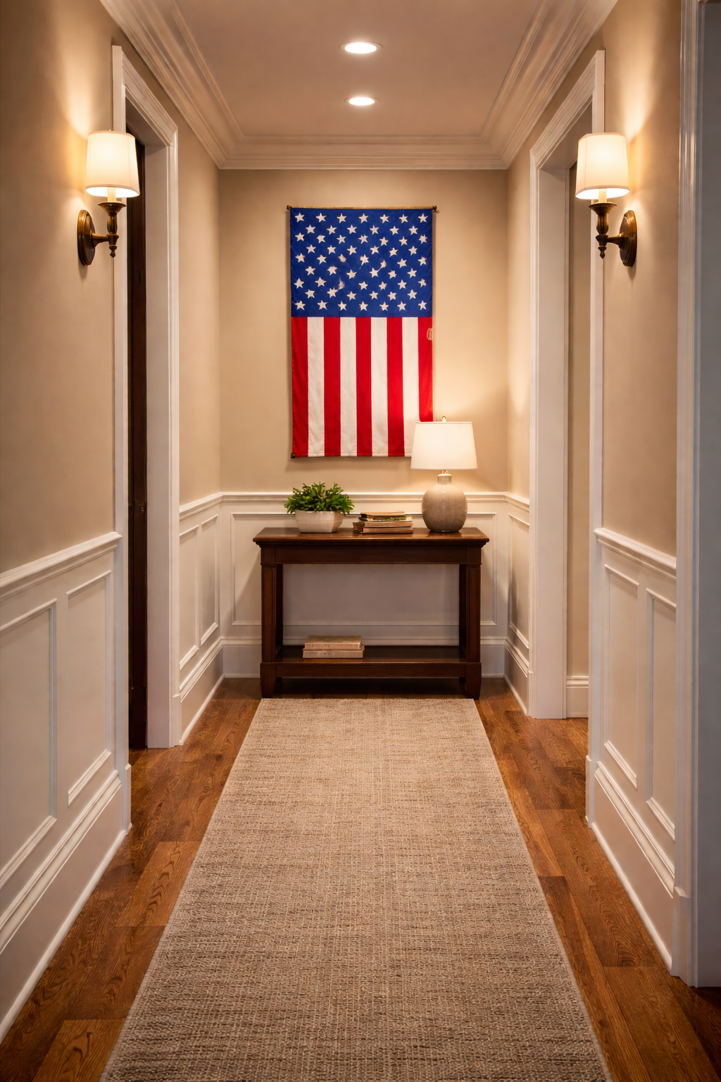 Vertical Fire Hose American Flag – Handmade Reclaimed | Shop250