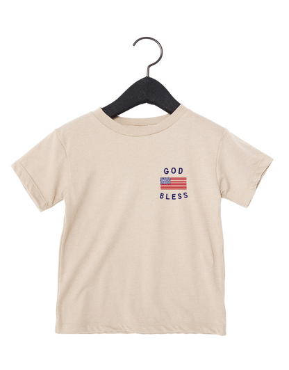 God Bless the USA Pocket Style T-Shirt - Fourth of July Youth Apparel