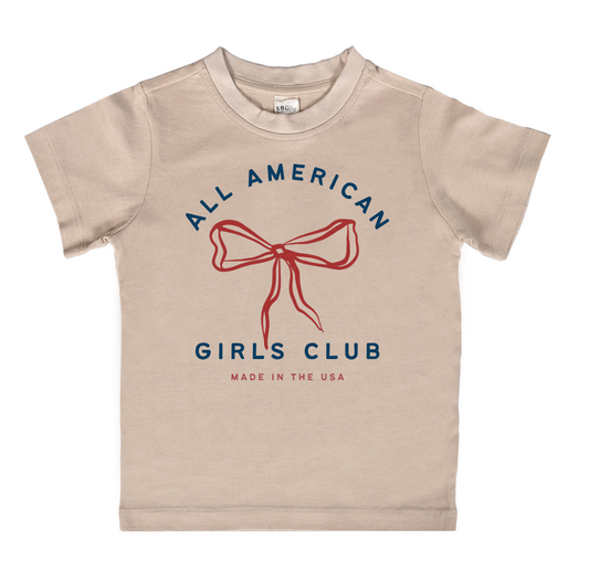 All American Girls Club T-Shirt - Patriotic Youth Apparel
