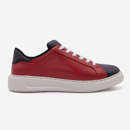 BLKSWN Heritage Gameday Sneakers – Red Black – Made in USA