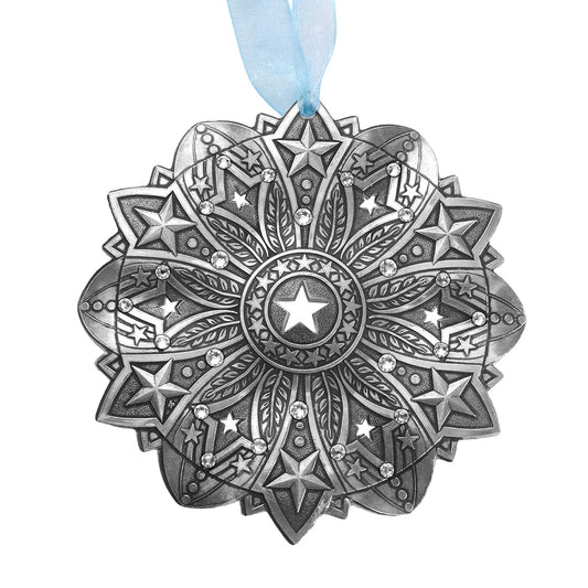 Snow Crystal 2026- Star Spangled Ornament (Aluminum) by Wendell August Forge