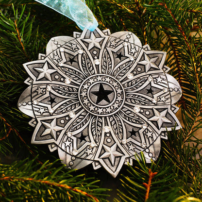 Snow Crystal 2026- Star Spangled Ornament (Aluminum)