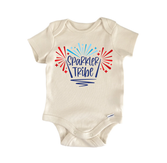 Sparkle Tribe July 4th Patriotic -  Baby Boy Girl Clothes  Bodysuit