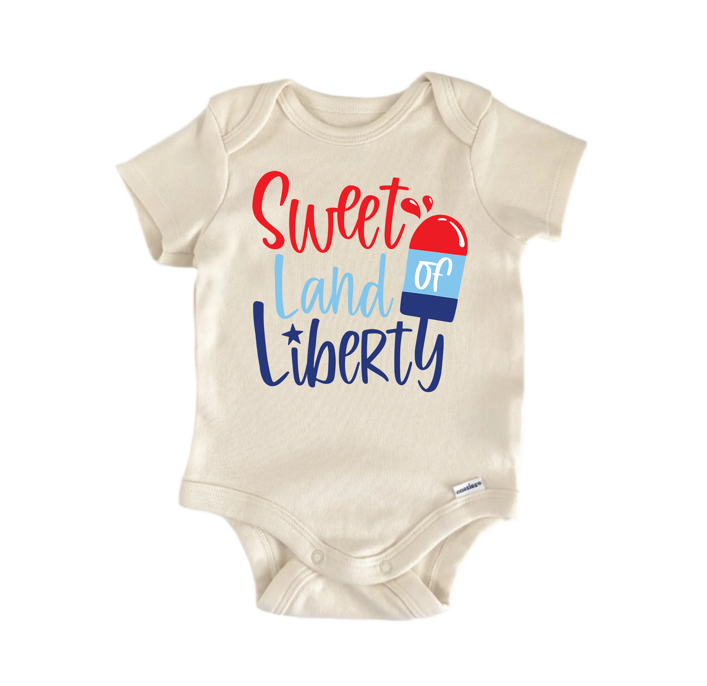 Sweet Land Of Liberty Patriotic July 4th -  Baby Boy Girl Clothes