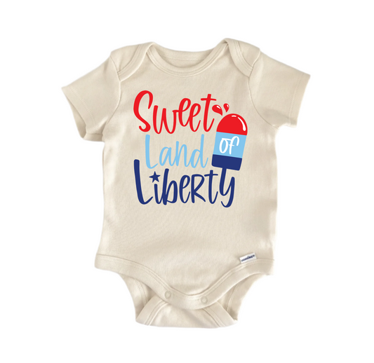 Sweet Land Of Liberty Patriotic July 4th -  Baby Boy Girl Clothes