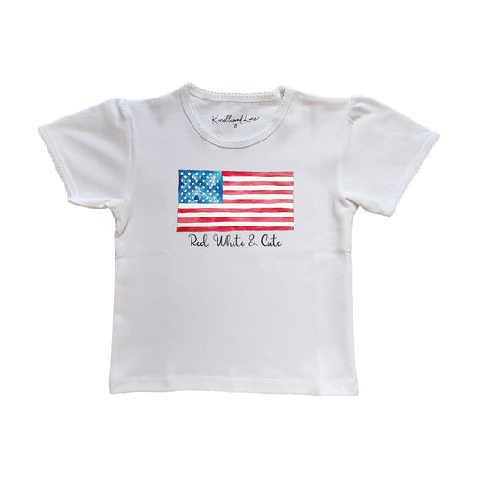 Red, White & Cute Toddler Tee