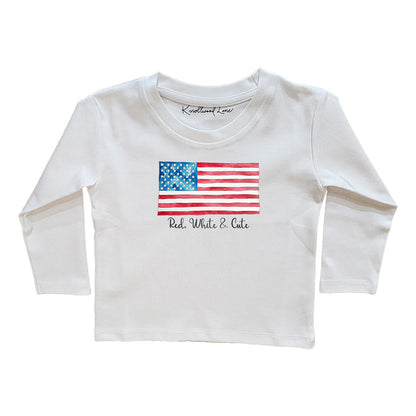 Red, White & Cute Toddler Tee