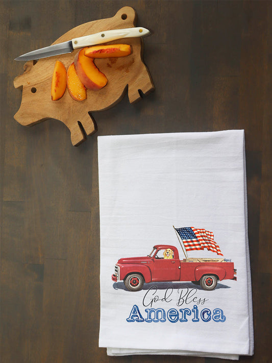 God Bless America Kitchen Towel