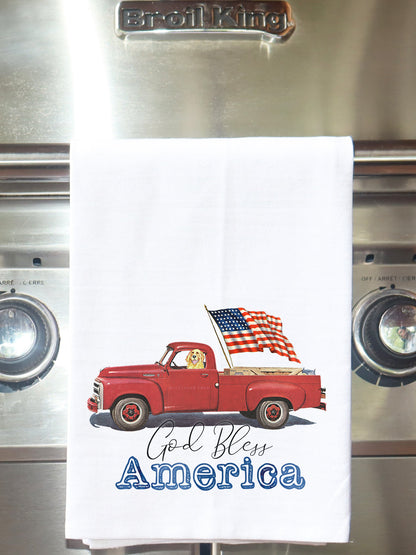 God Bless America Kitchen Towel