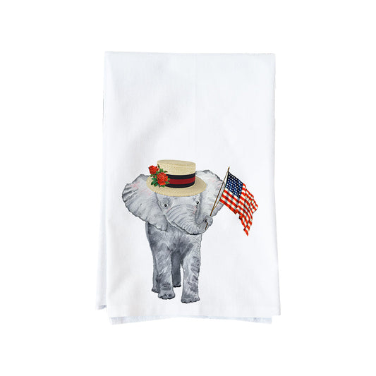 Patriotic Elephant Kitchen Towel
