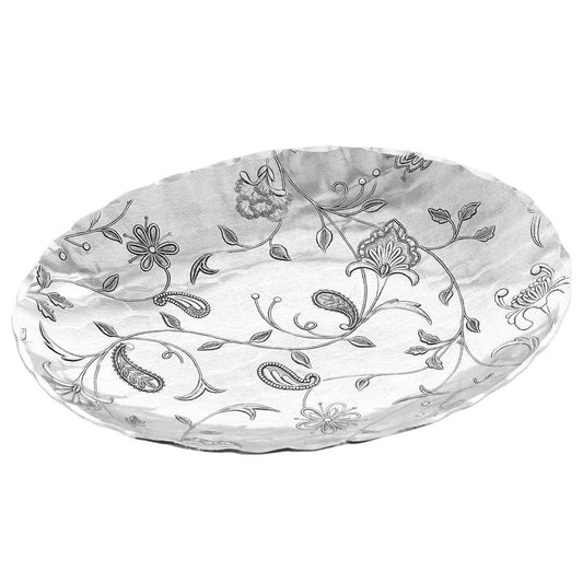Tracery Small Oval Dish by Wendell August Forge — product view