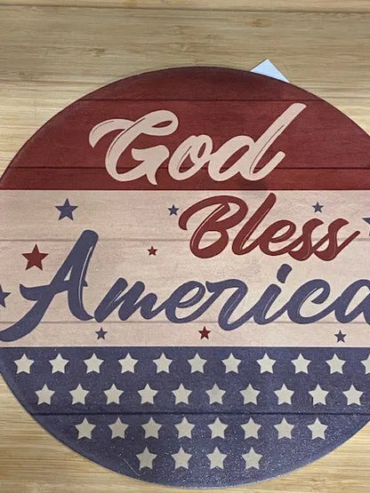 PATRIOTIC WELCOME SIGN Americana Front Door Decor AllyBay