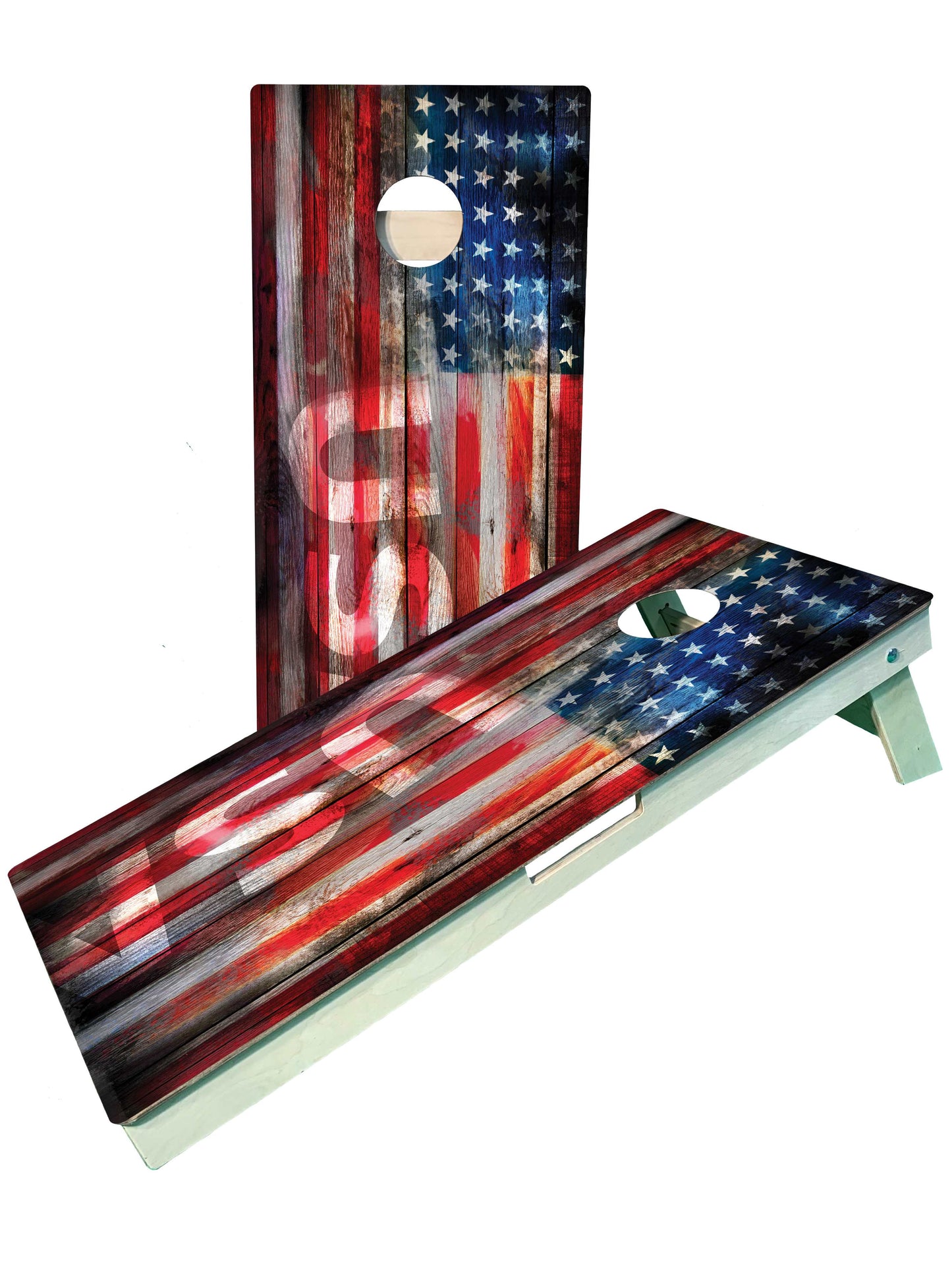 USA Flag Cornhole Set | Premium USA-Made Boards