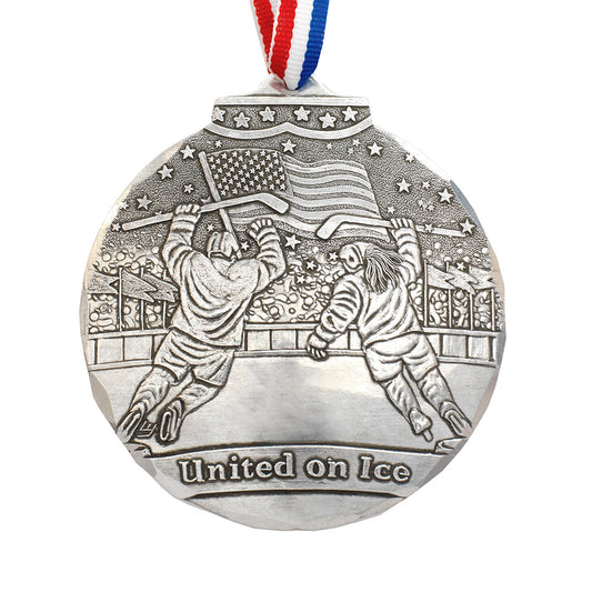 United on Ice Ornament by Wendell August Forge